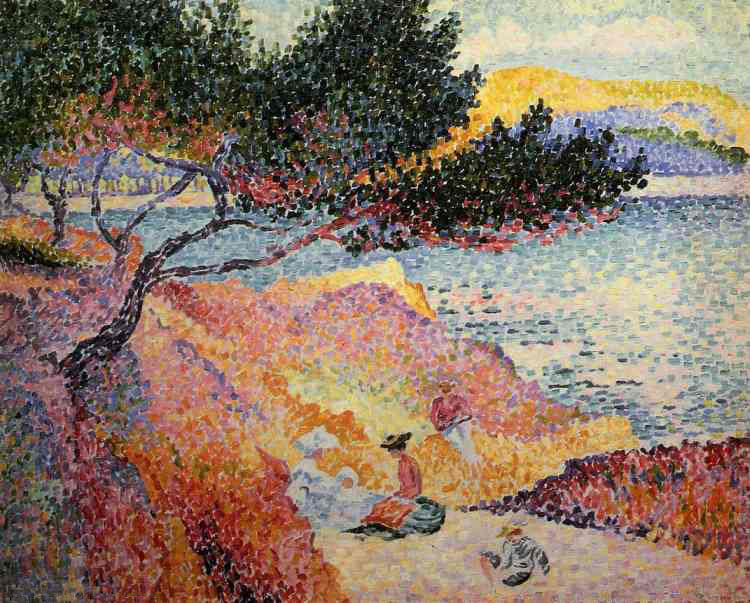 Der Strand von Saint-Clair - Henri-Edmond Cross