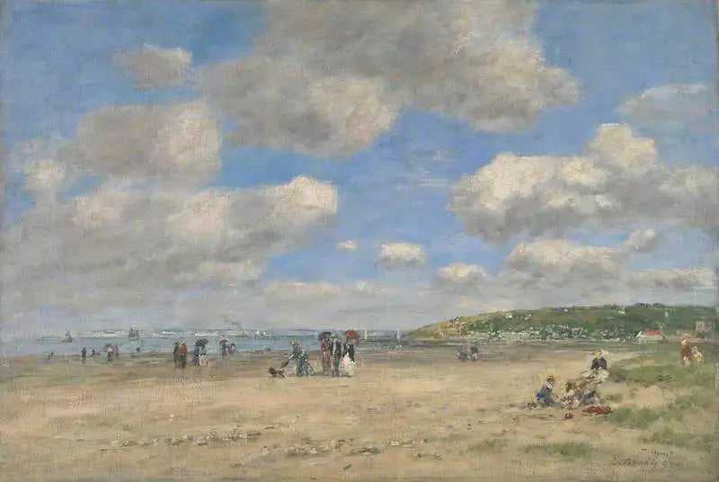 Der Strand von Tourgéville-les-Sablons - Eugène Boudin