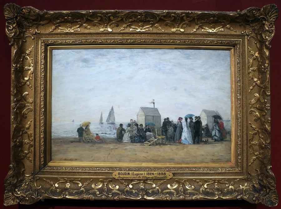 Der Strand von Trouville - Eugène Boudin