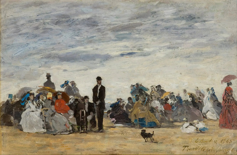 Der Strand von Trouville - Eugène Boudin