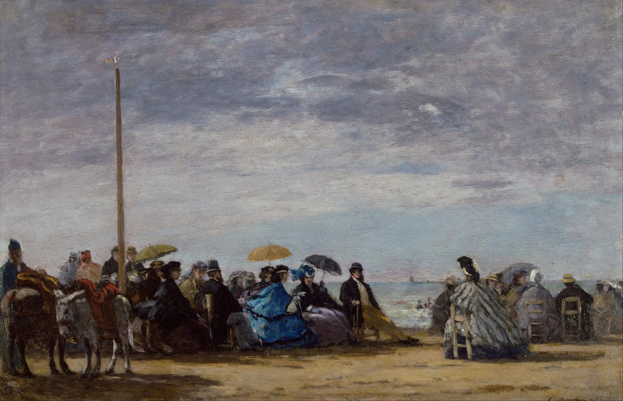 Der Strand - Eugène Boudin