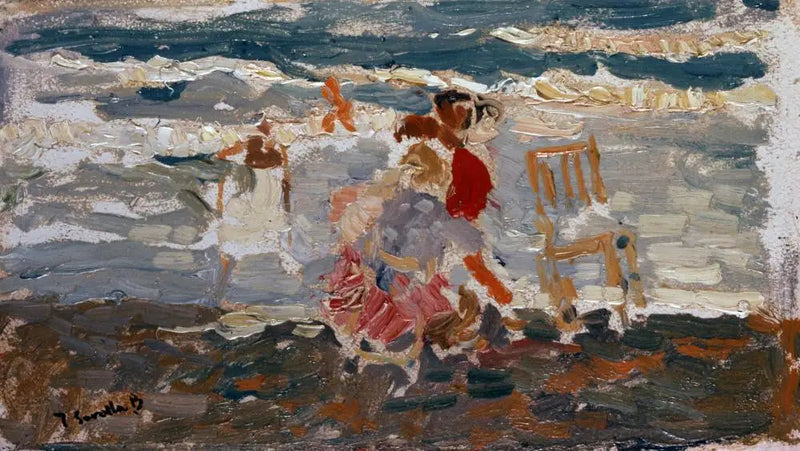 Der Strand, Valencia (Kinder) - Joaquín Sorolla
