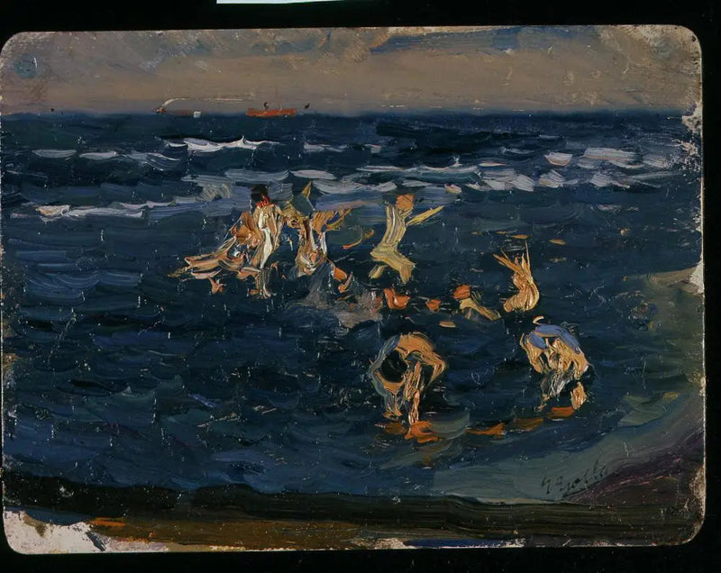 Der Strand, Valencia (Jungen in den Wellen) - Joaquín Sorolla