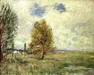 Die Ebene von Veneux-Nadon - Alfred Sisley