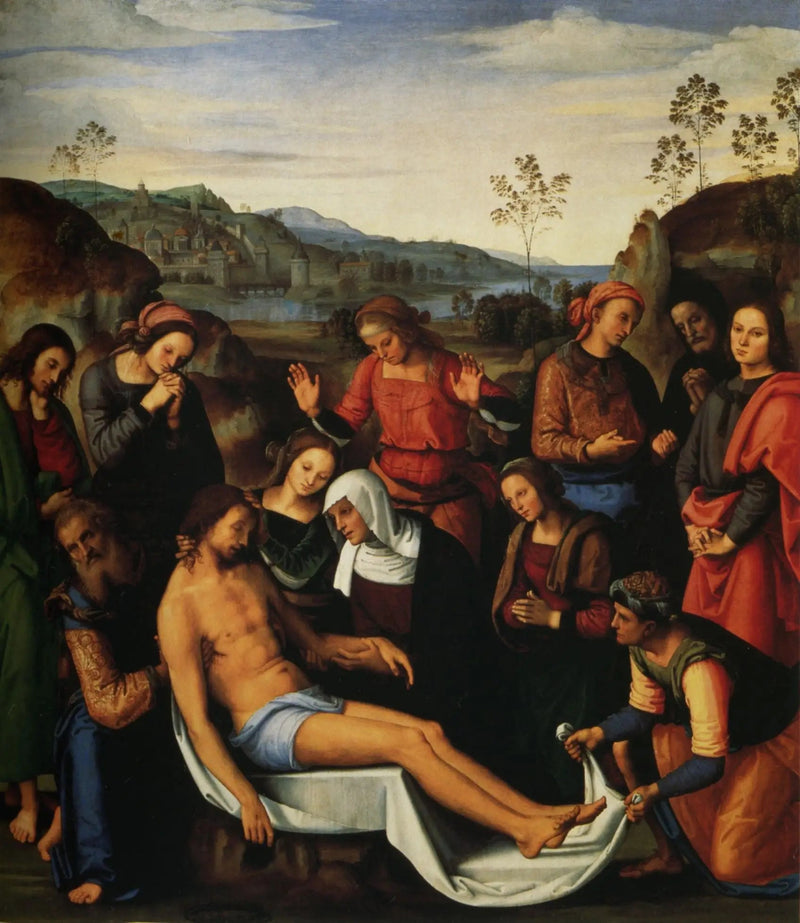 Die Klage über den toten Christus - Pietro Perugino