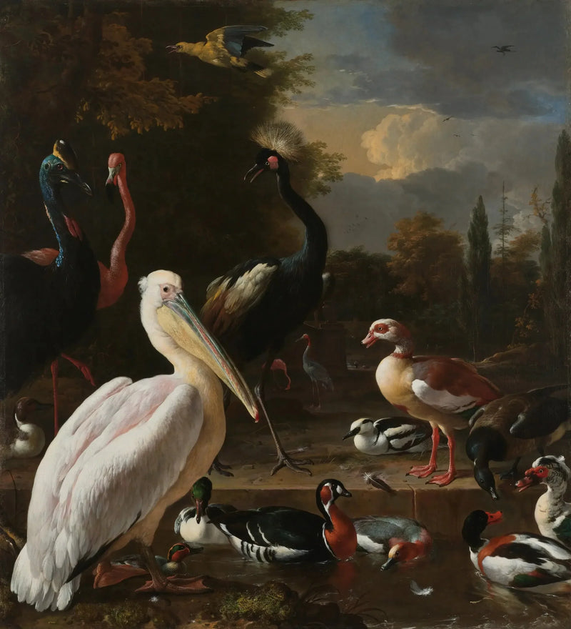 Die schwebende Feder - Melchior de Hondecoeter