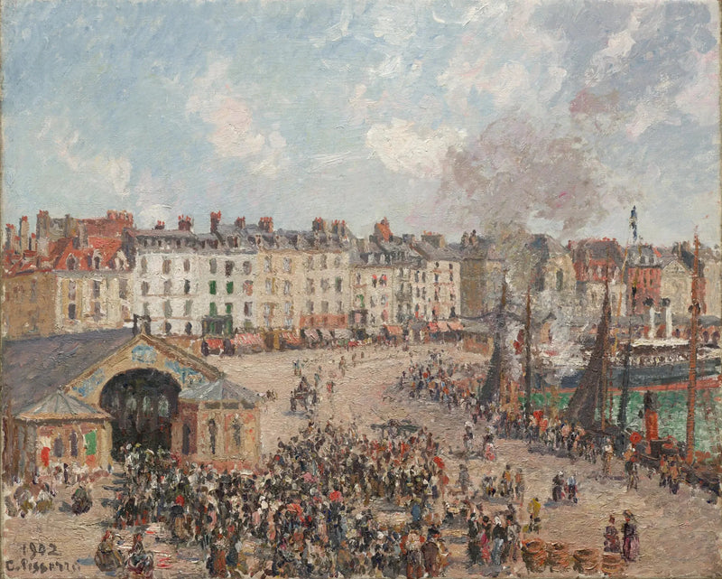 Die Fischerei in Dieppe - Camille Pissarro