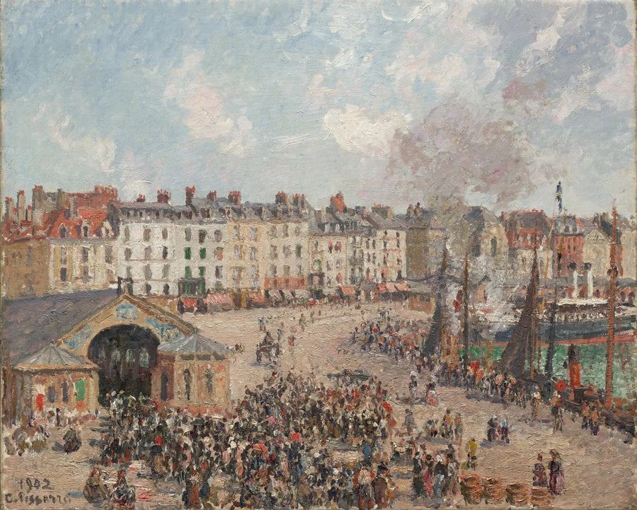 Die Fischerei in Dieppe - Camille Pissarro