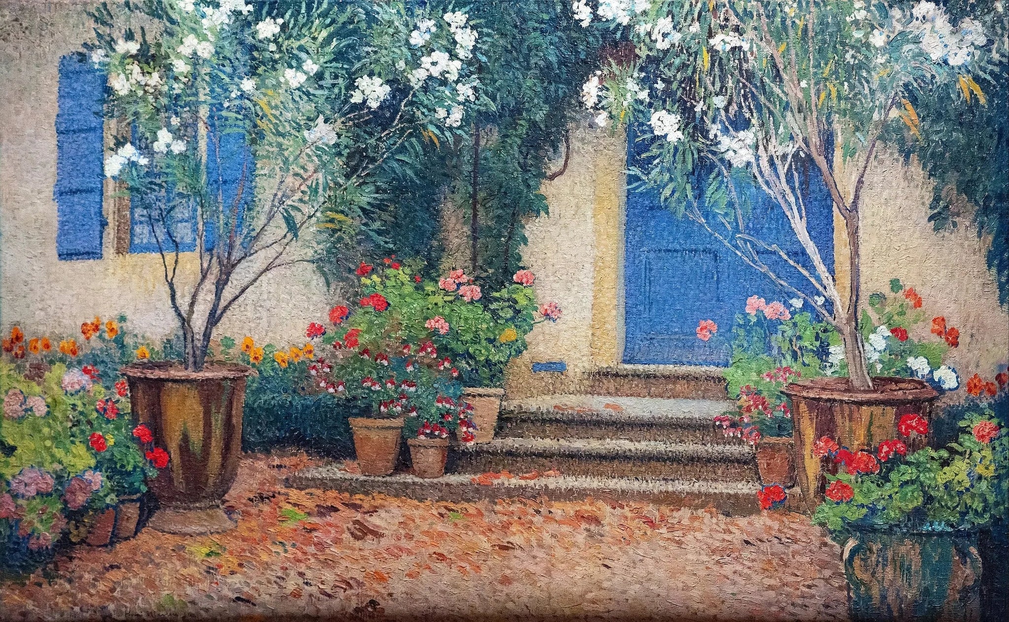 La porte bleue à Marquayrol - Henri-Jean Guillaume Martin image 1 copie de tableau peinte à la main