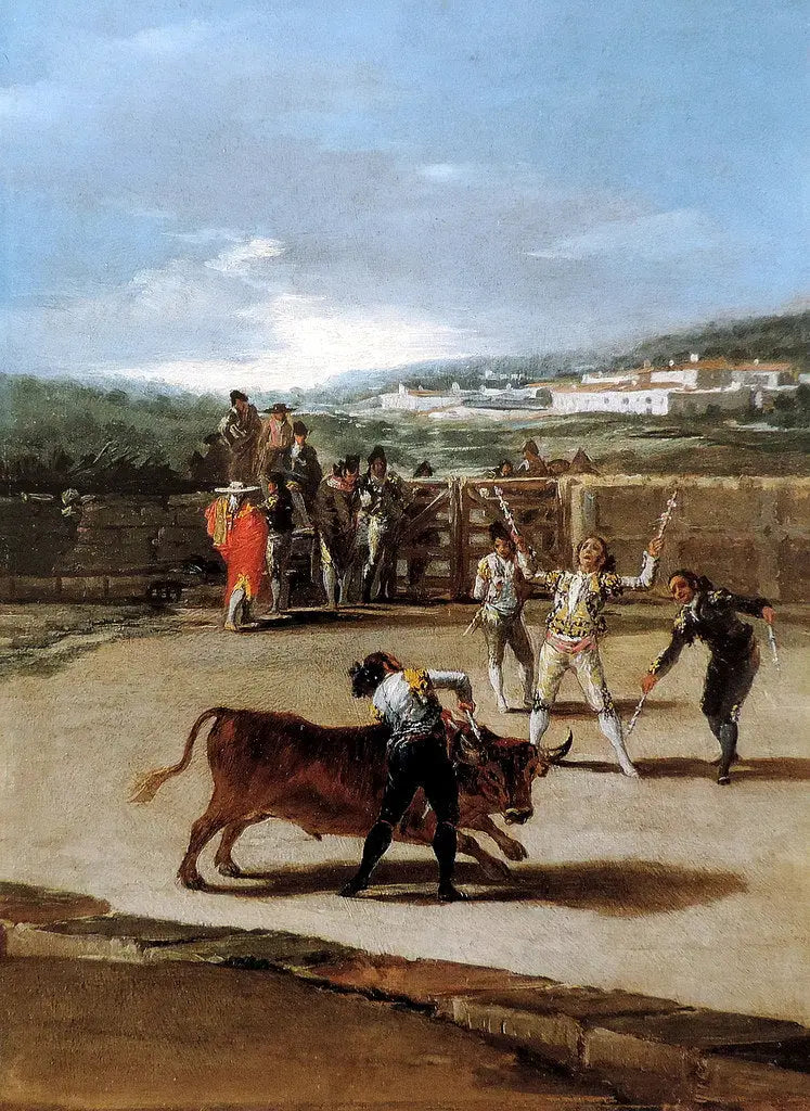 Das Setzen der Banderillas - Francisco de Goya