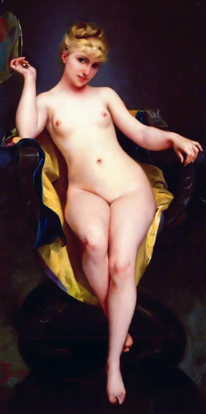 Die Pose - Luis Ricardo Falero