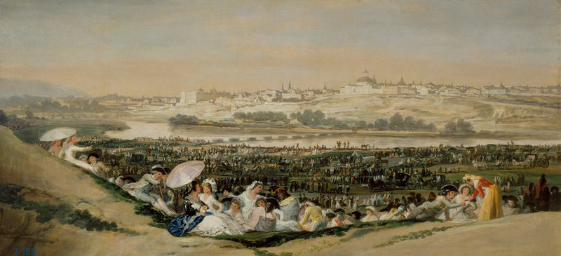 Die Wiese von Saint-Isidore - Francisco de Goya
