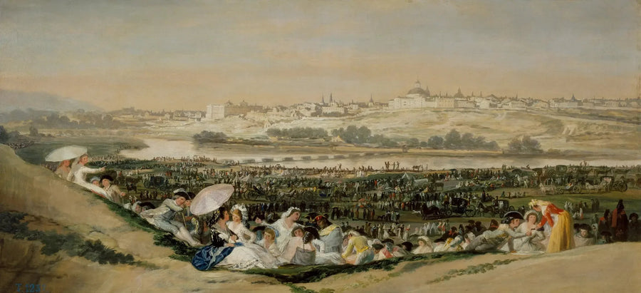 Die Wiese von Saint-Isidore - Francisco de Goya