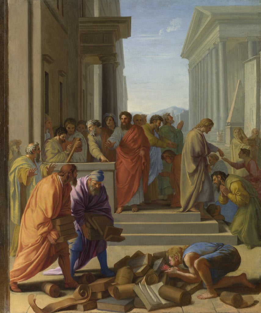 La Prêche de Saint Paul à Ephèse - Eustache Le Sueur - Alpha Reproduction