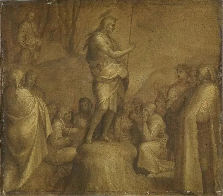 Die Predigt des Johannes Baptist - Andrea del Sarto