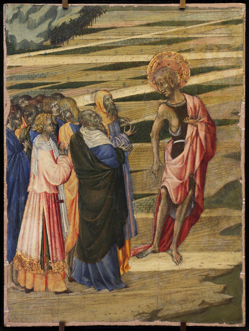 Die Predigt des heiligen Johannes der Täufer - Giovanni di Paolo