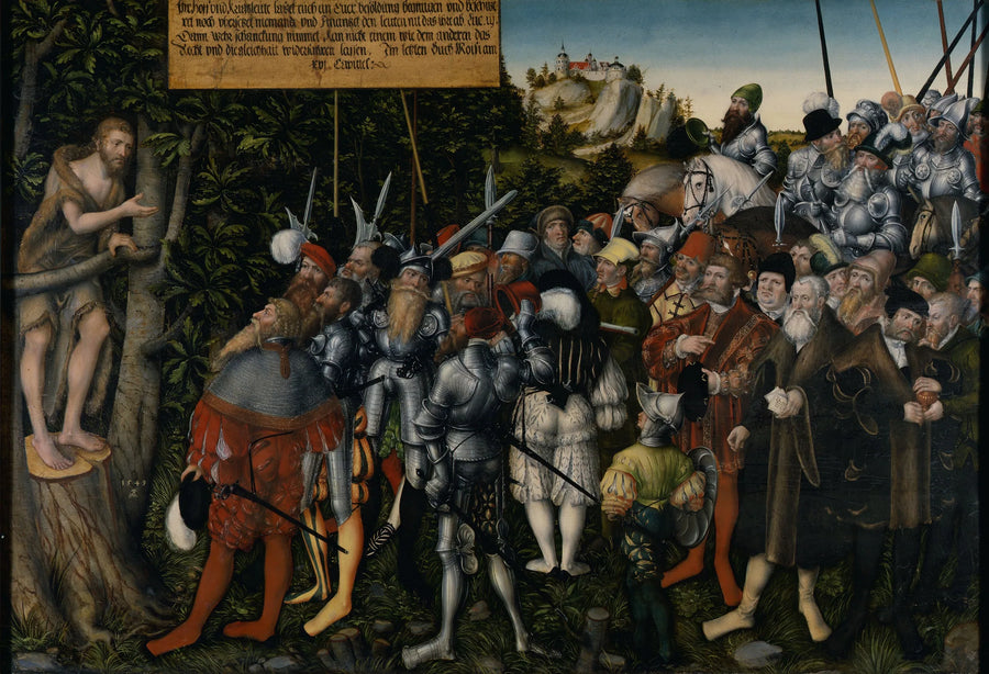 Die Predigt des heiligen Johannes des Täufers - Lucas Cranach der Ältere