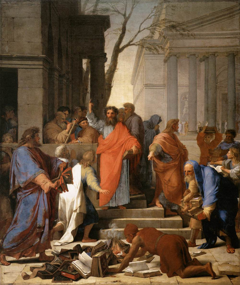 Die Predigt des heiligen Paulus an Ephesus - Eustache Le Sueur