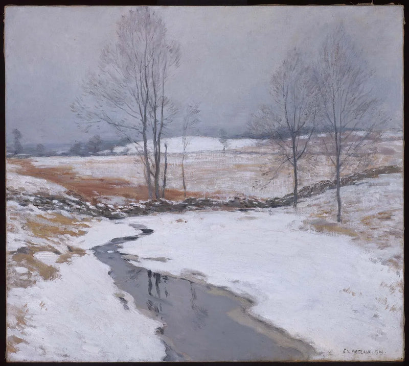 Der erste Schnee - Willard Metcalf