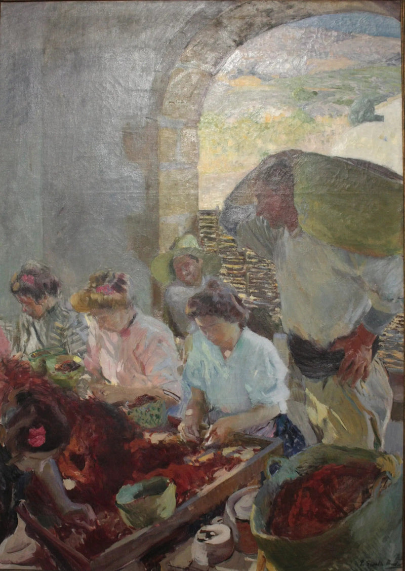 Die Vorbereitung der Rosinen - Joaquín Sorolla