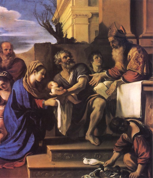 Die Präsentation Jesu im Tempel - Guercino