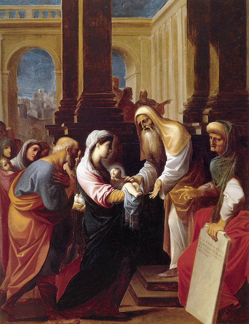 Die Darstellung des Jesuskindes im Tempel - Ludovico Carracci