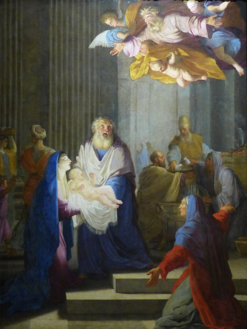 Die Moderatorin im Tempel - Eustache Le Sueur