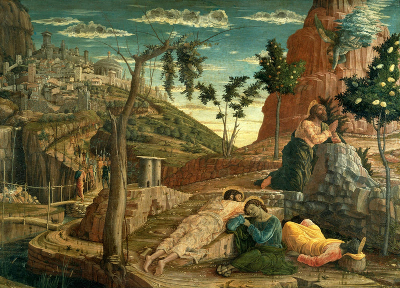 Das Gebet im Garten der Oliven - Andrea Mantegna