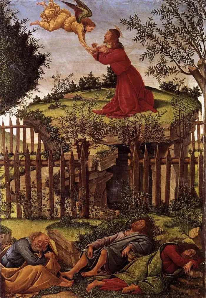 Das Gebet im Garten der Ölbäume - Sandro Botticelli