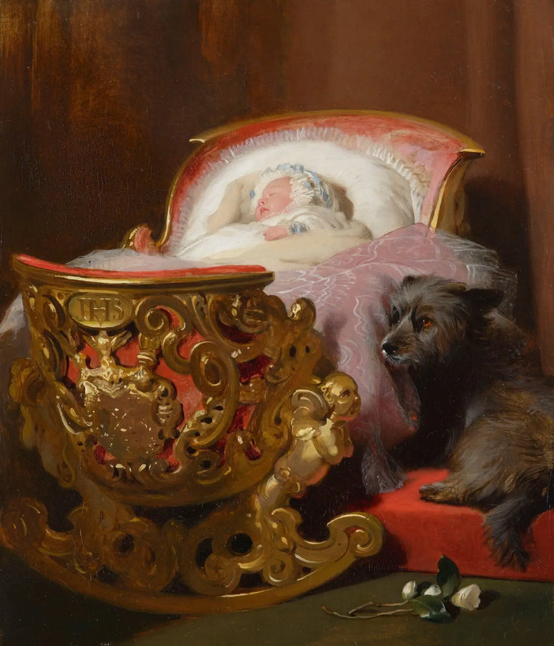 Die schlafende Prinzessin Alice - Edwin Henry Landseer