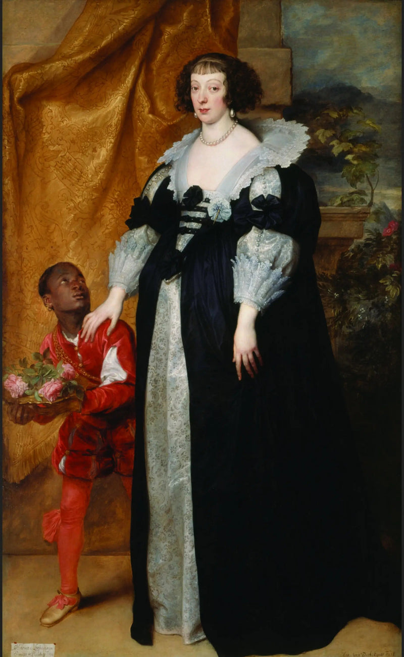 Die Prinzessin Henriette von Lothringen (1611-1660), begleitet von einem Page - Antoine van Dyck