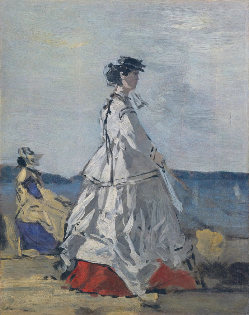 Die Prinzessin Pauline von Metternich am Strand - Eugène Boudin