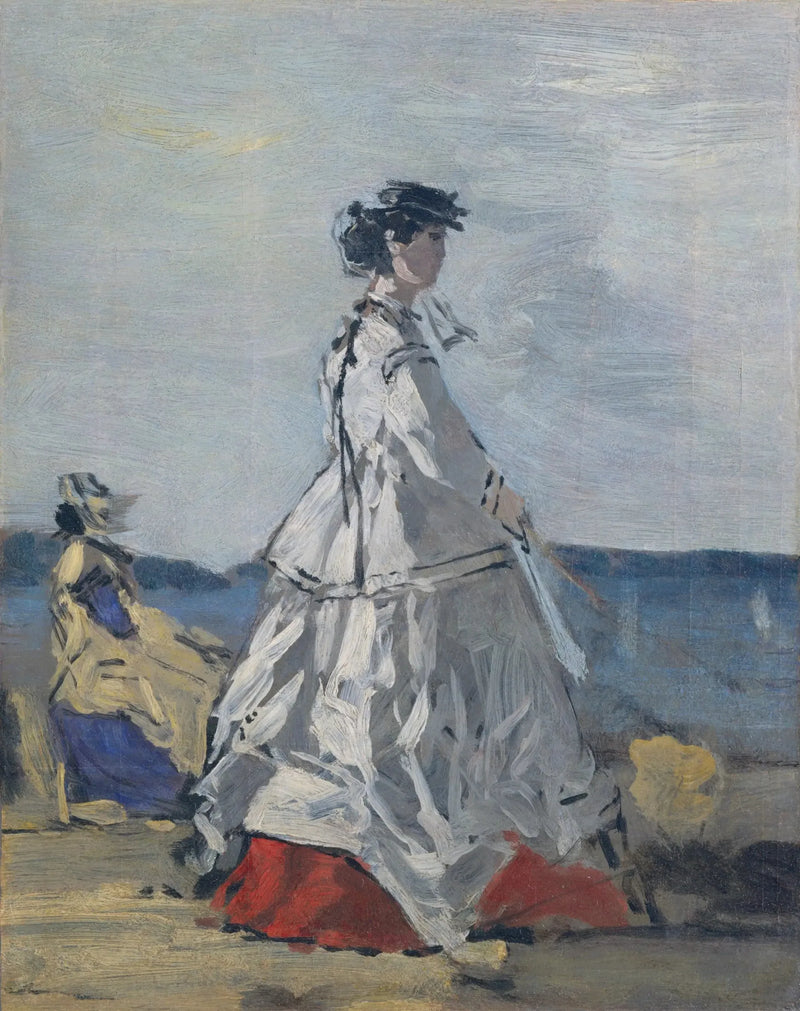 Die Prinzessin Pauline von Metternich am Strand - Eugène Boudin