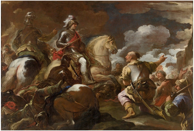 Die Eroberung einer Festung - Luca Giordano