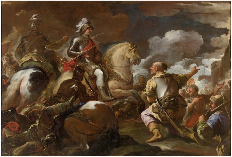 Die Eroberung einer Festung - Luca Giordano