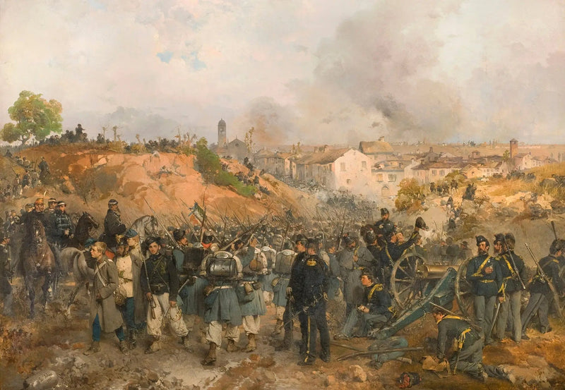Die Eroberung von Palestro am 30. Mai 1859 - Gerolamo Induno