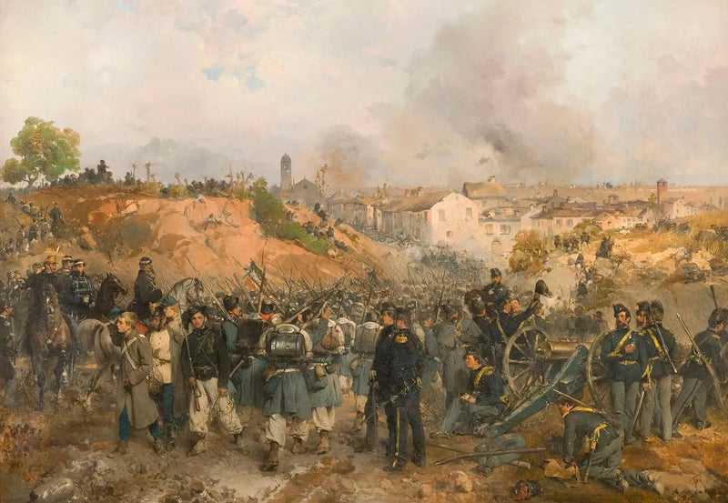 Die Eroberung von Palestro am 30. Mai 1859 - Gerolamo Induno