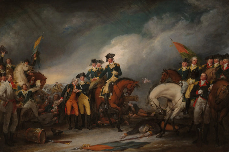 Die Eroberung der Hessianer bei Trenton, am 26. Dezember 1776 - John Trumbull