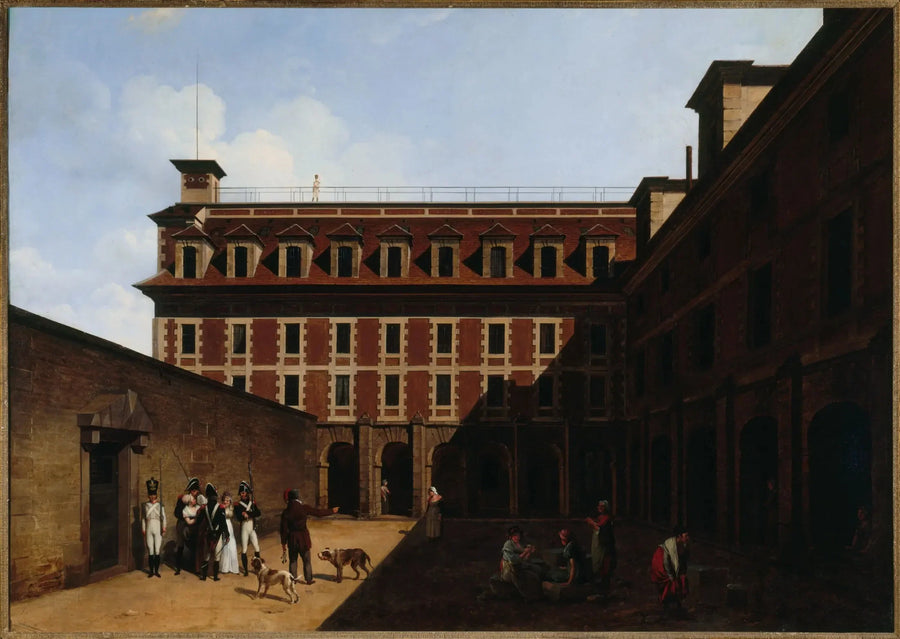 Das Gefängnis der Madelonnettes, Rue des Fontaines - Louis-Léopold Boilly