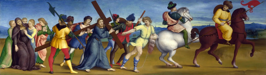 Die Prozession zum Kalvarienberg - Raffael Sanzio