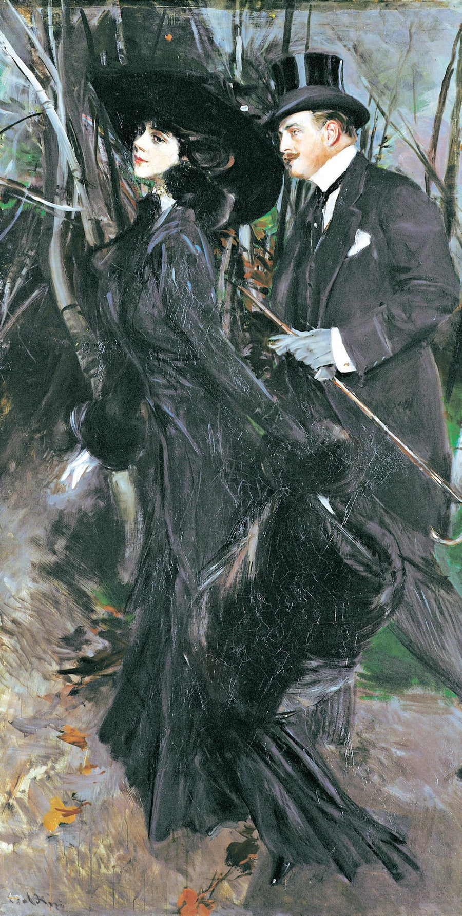 Der Spaziergang im Wald - Giovanni Boldini