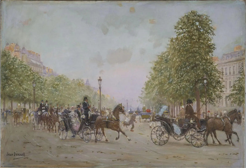 Spaziergang auf den Champs-Elysées - Jean Béroud