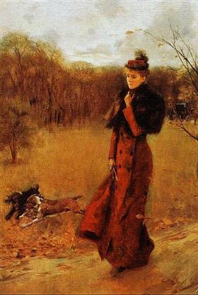 Der Spaziergang im Park - Giovanni Boldini