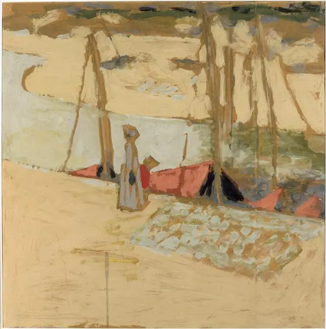 Der Spaziergang im Hafen - Édouard Vuillard
