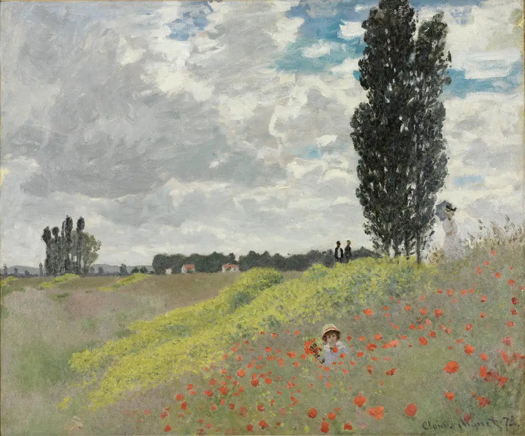 La Promenade dans les prairies à Argenteuil - Claude Monet image 1 reproduction artisanale de tableau
