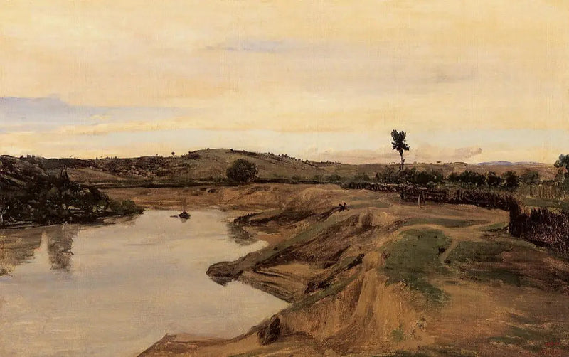 Der Spaziergang von Poussin, römische Landschaft - Jean-Baptiste Camille Corot