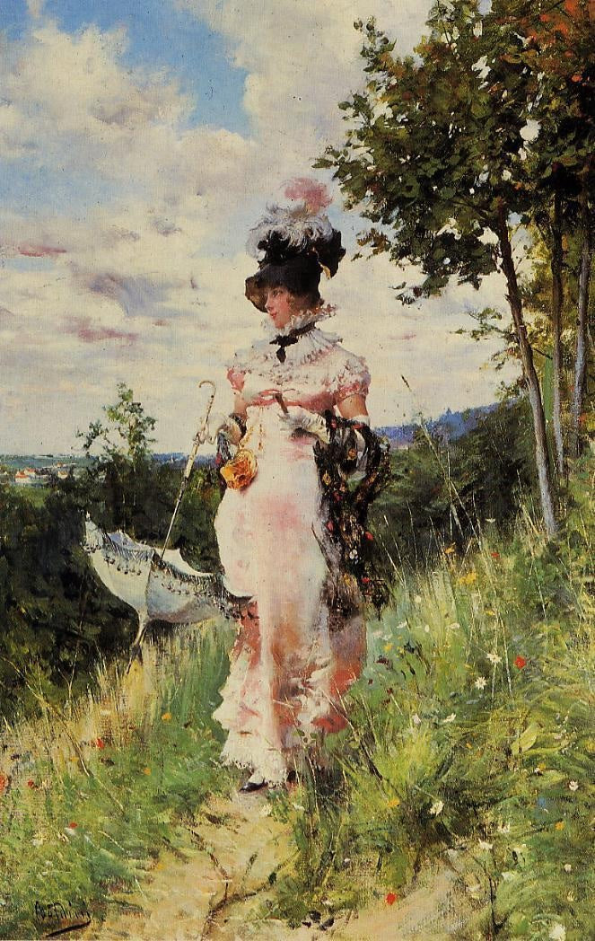Der Sommer-Spaziergang - Giovanni Boldini