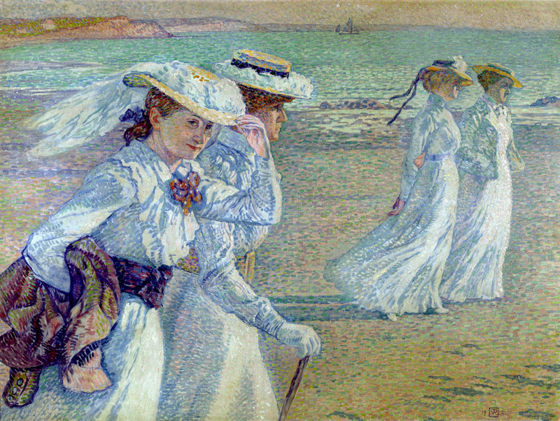 Der Spaziergang - Théo van Rysselberghe