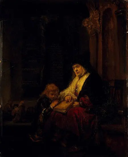 Die Prophetin Anna im Tempel - Rembrandt