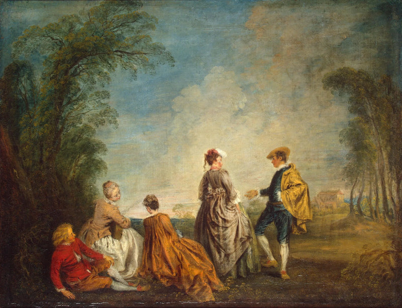 Die Peinliche Proposition - Antoine Watteau